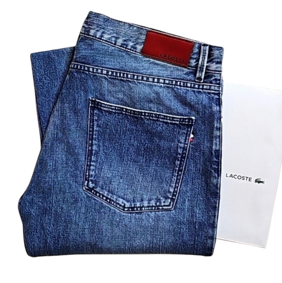 🐊Lacoste Live Denim Jeans. Mens Size: Waist 36x33 Inseam. - Picture 1 of 13
